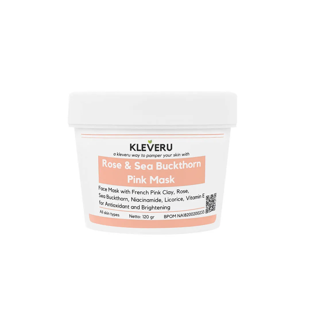 Kleveru Rose And Sea Buckthorn Pink Mask | 120 g