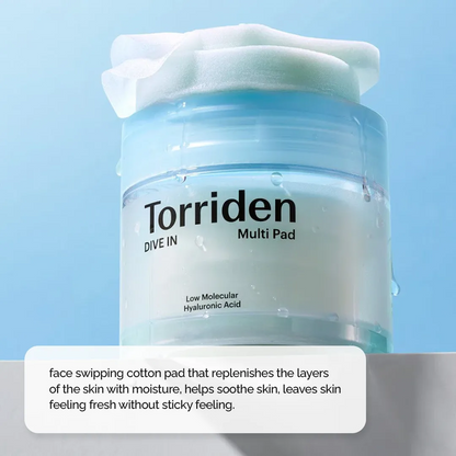 Torriden Dive-In Low Molecular Hyaluronic Acid Multi Pad | 145 ml