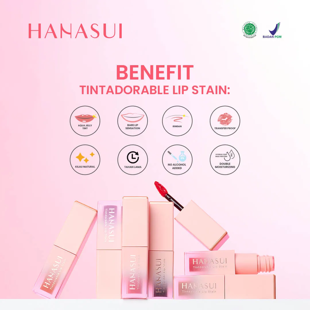 Hanasui Tintdorable Lip Stain - Lip Tint 01 Cherry