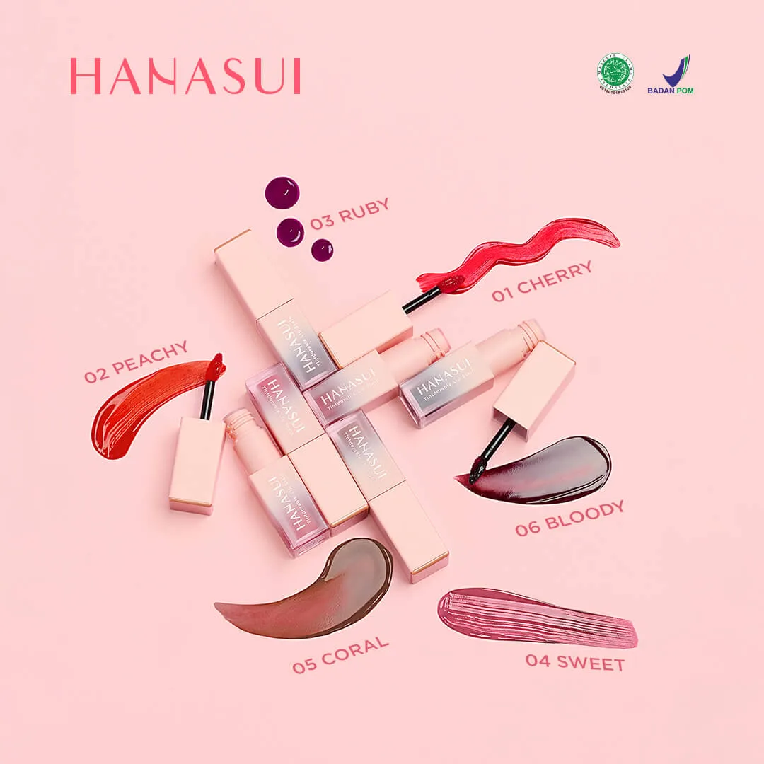 Hanasui Tintdorable Lip Stain - Lip Tint 01 Cherry