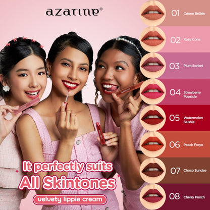 Azarine Velvety Lippie Peach Froyo - Shade 06