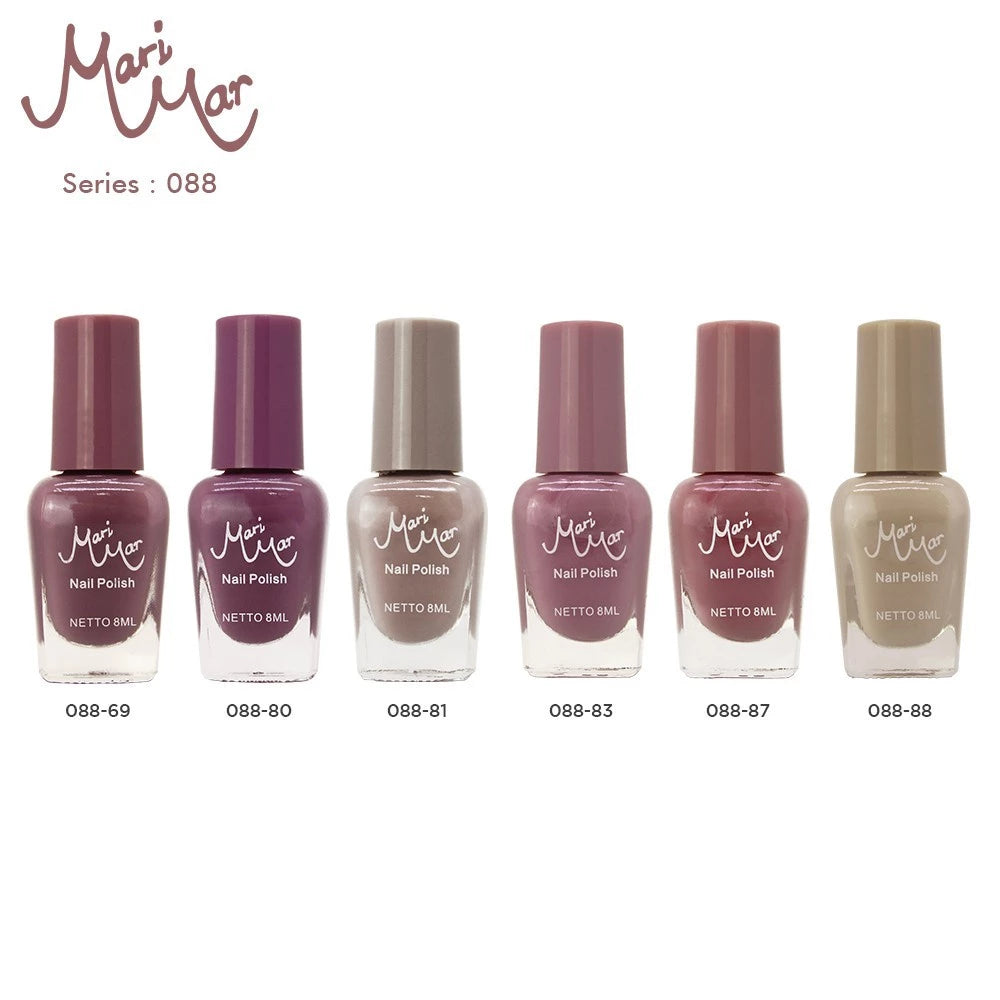 Marimar Nail Polish Kode : 088 Nude Color isi 12 | 96 ml