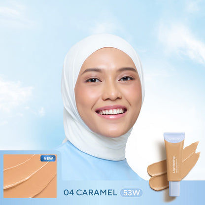 WARDAH Lightening Liquid Foundation - 04 Caramel | 6 ml