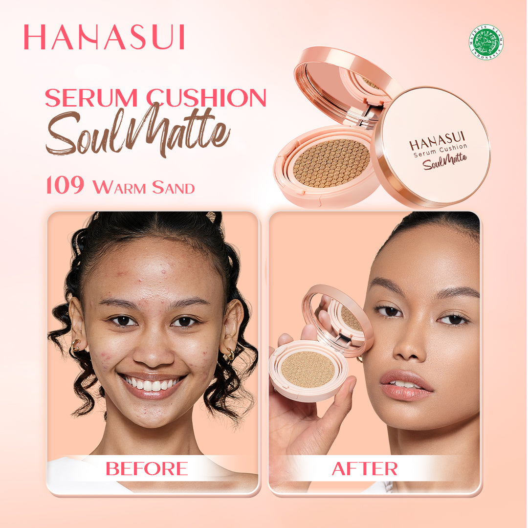 Hanasui Serum Cushion SoulMatte Warm Sand 109