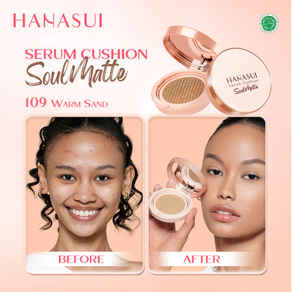 Hanasui Serum Cushion SoulMatte Warm Sand 109