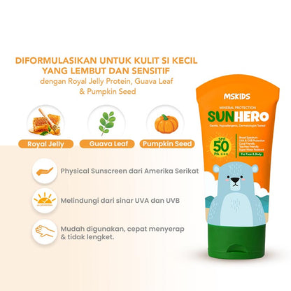 MSKIDS Sunhero Sunscreen SPF50 PA+++ 50ml