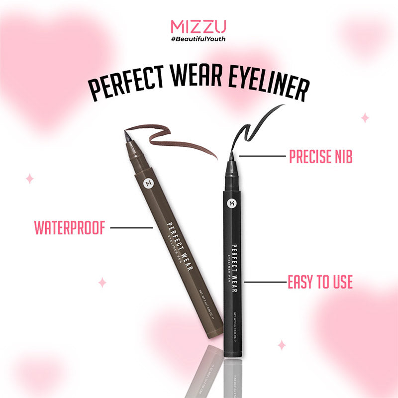 Mizzu Eyeliner Pen Perfect Wear Brown | 1.3ml