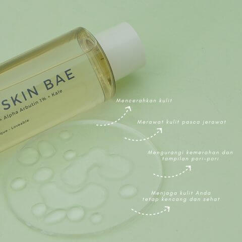 Avoskin Your Skin Bae Toner Niacinamide 7% + Alpha Arbutin 1% + Kale | 100 ml