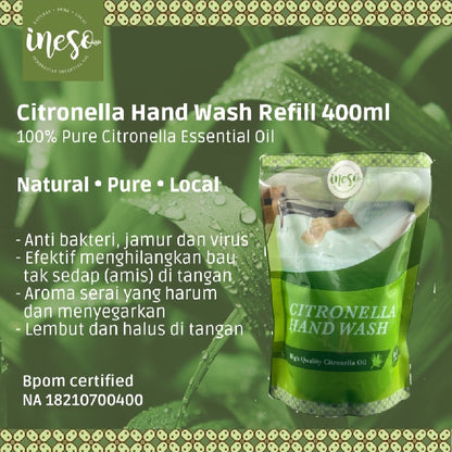 Ineso Refill Citronella Hand Wash | 400ml