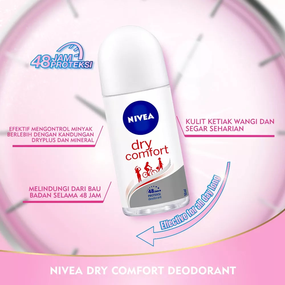 NIVEA Deodorant Dry Comfort Roll-On 25 ml