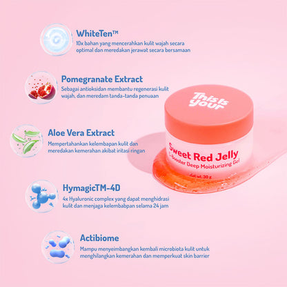 This is Your - Sweet Red Jelly - C-Booster Deep Moisturaizing Gel 30gr