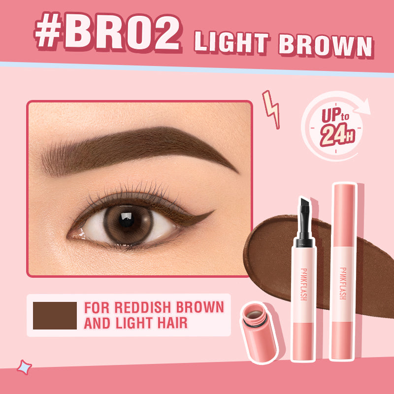 PINKFLASH SMUDGE PROOF BROW POMADE BR02