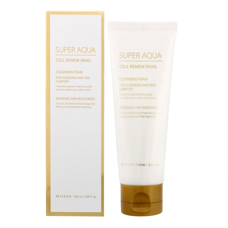 MISSHA Super Aqua Cell Renew Snail Cleansing Foam