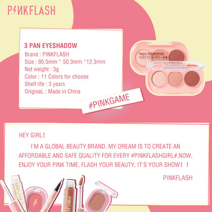 Pinkflash 3 Pan Eyeshadow PF-E23 #BR01