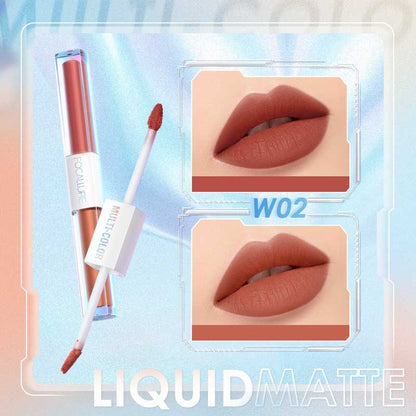 FOCALLURE MULTICOLOR 2-IN-1 LIPSTICK & LIP GLOSS FA327 W02#