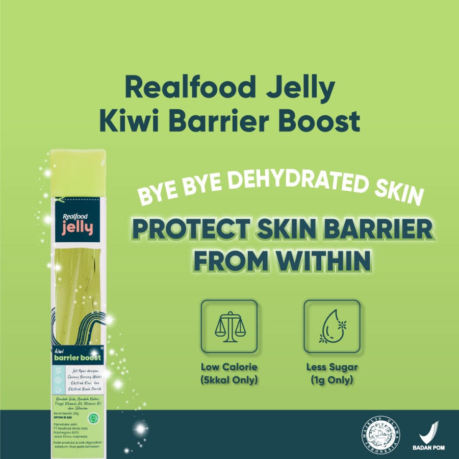 Realfood Jelly Kiwi Barrier Booster (6pcs) | 6 X 20gr