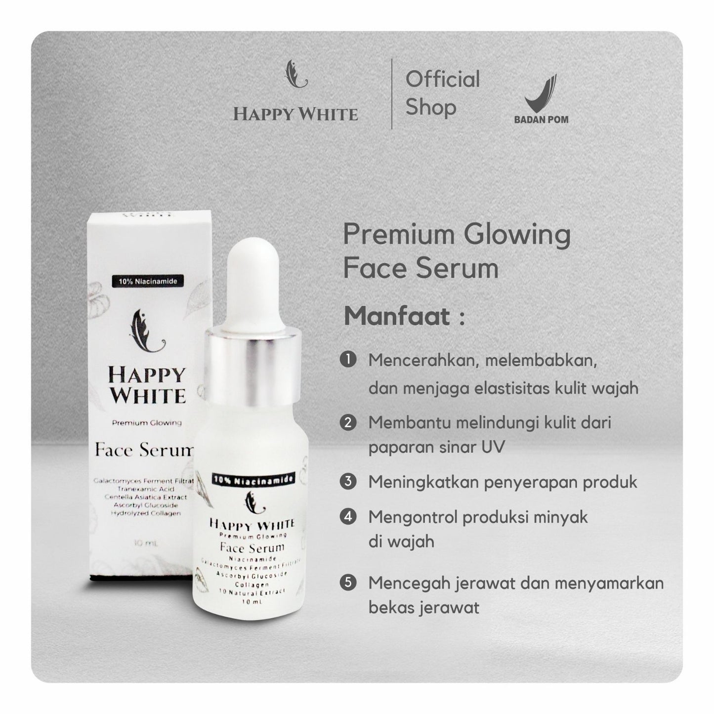 Happy White Face Serum 10 ml