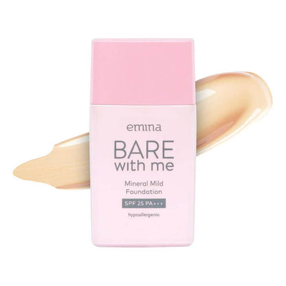 Emina Bare With Me Mineral Mild Foundation - 02 Natural | 30 ml