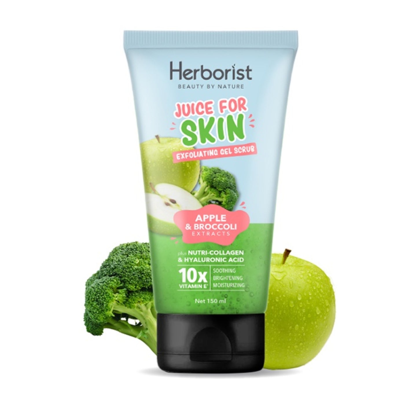 HERBORIST Juice For Skin Exfoliating Gel Scrub Apple Brocolli 150ml