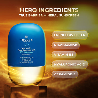 Trueve True Barrier Aqua Sunscreen Gel SPF50 PA++++ | 30 g