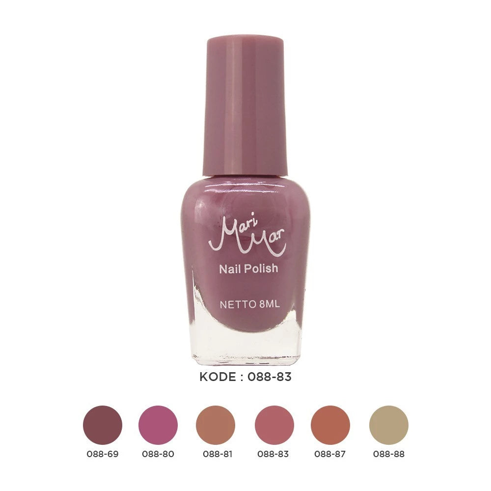 Marimar Nail Polish Kode : 088 Nude Color isi 12 | 96 ml