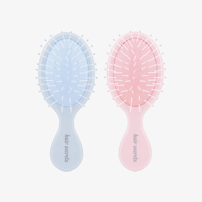 Hair Secrets Mini Pillow Cushion Hair Brush Pink