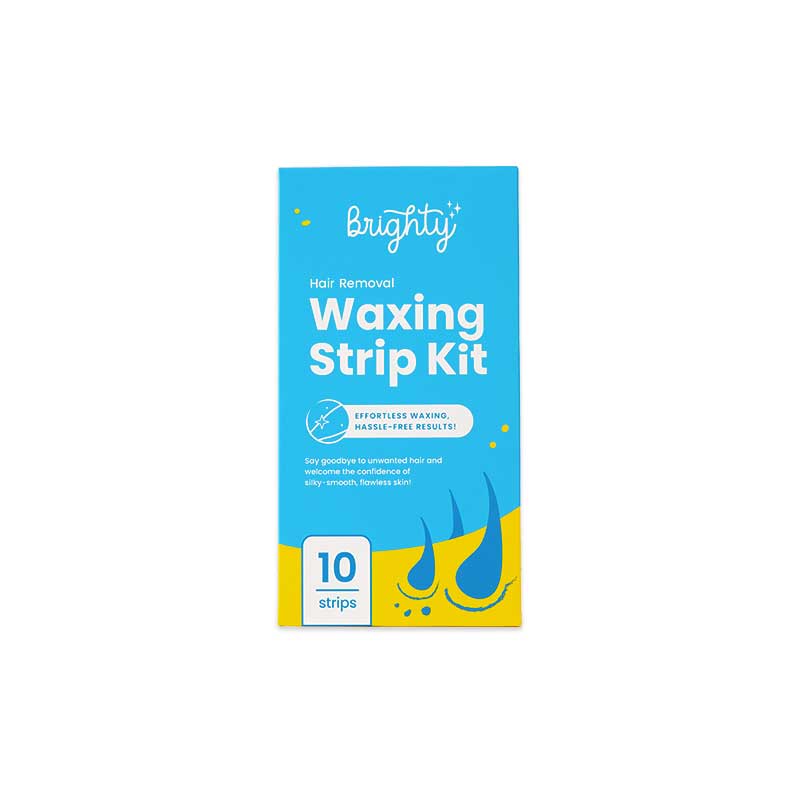 Brighty Hair Removal Waxing Strip Kit 10 Strips