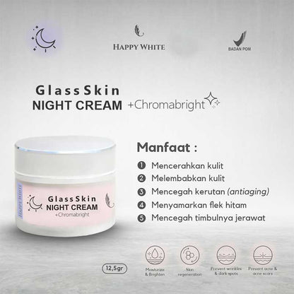 Happy White Glass Skin Night Cream 20 ml