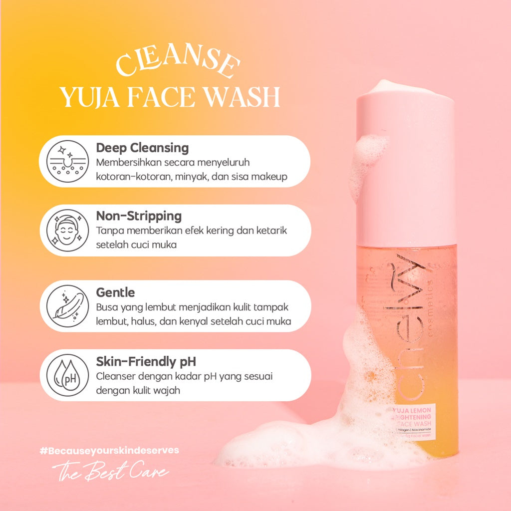 CHELVY Yuja Lemon Brightening Face Wash