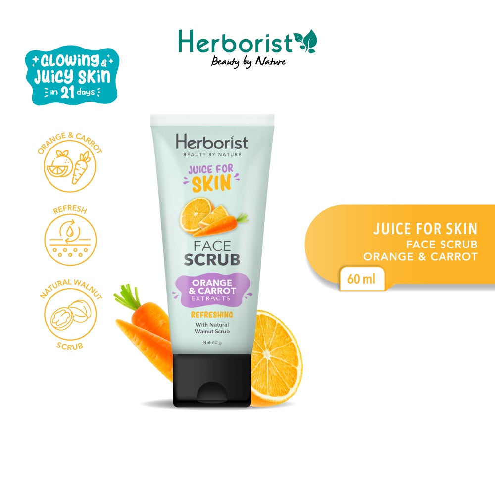 HERBORIST Juice For Skin Face Scrub Orange Carrot 60gr