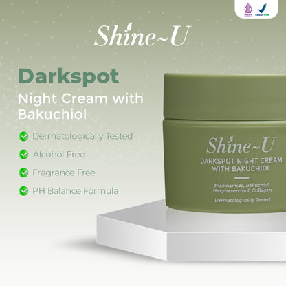 Shine-U Darkspot Night Cream with Bakuchiol | 20gr