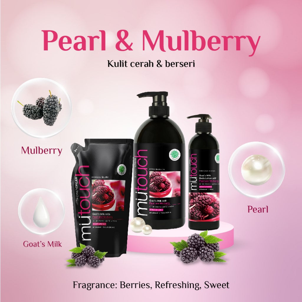 Mutouch Shower Cream With Mulberry and Pearl Refill | 800ml