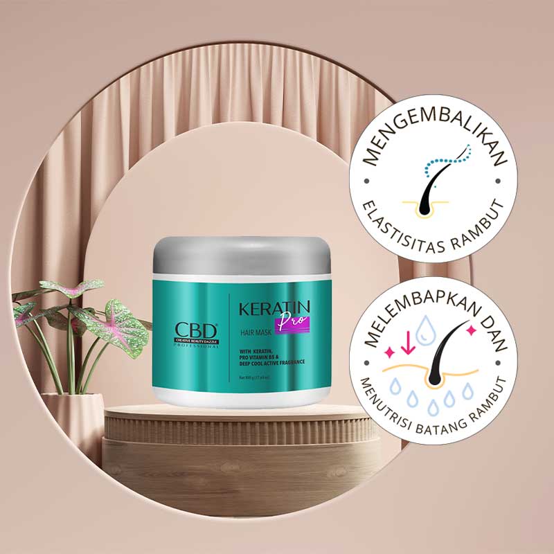 CBD Keratin Pro Daily Use Hair Mask | 500g