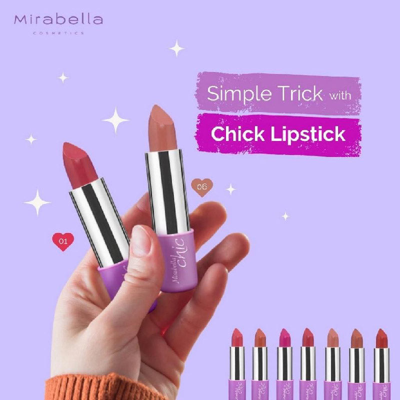 Mirabella Chic Colormoist Lipstick 06 | 3.6gr