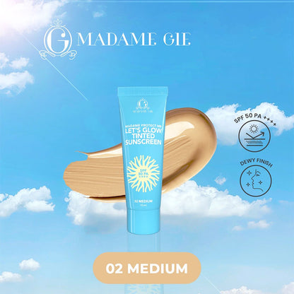 Madame Gie Protect Me Let's  Glow Tinted Sunscreen 02 | 10  ml