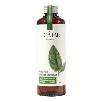 Tiga Lab Organics Peppemint Antiseptic Mouthwash | 250 ml