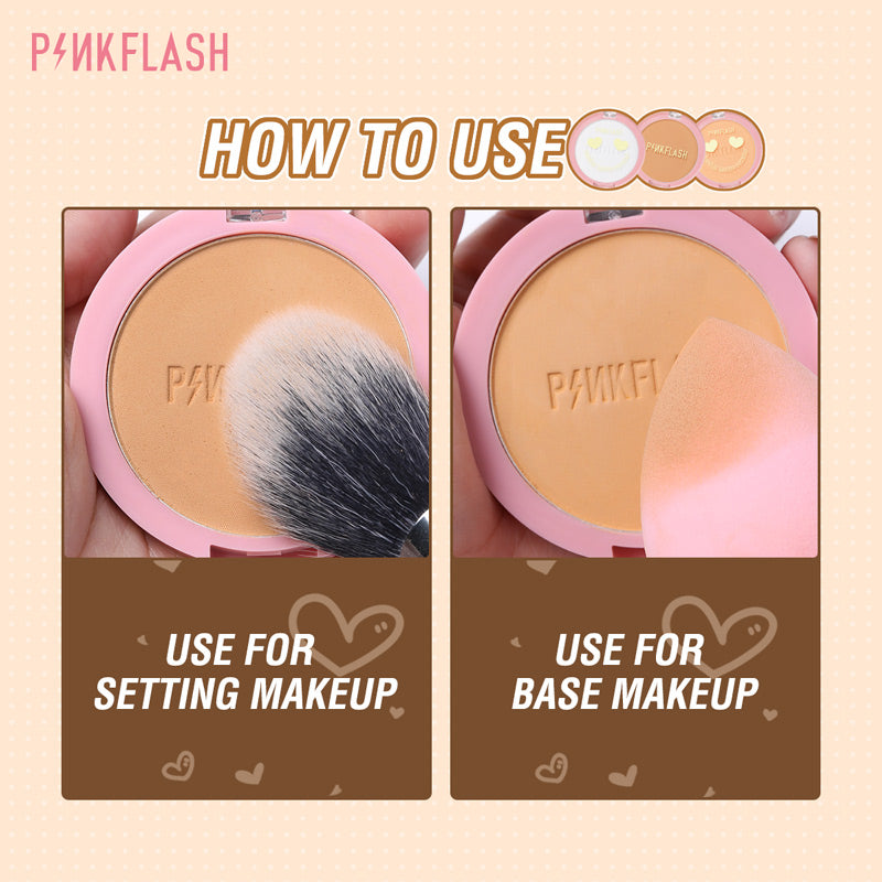 Pinkflash F08 Lasting Matte Pressed Powder #000