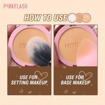 Pinkflash F08 Lasting Matte Pressed Powder #000