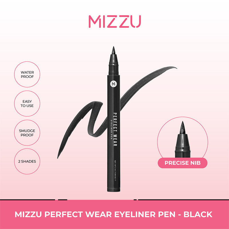 Mizzu Eyeliner Pen Perfect Wear Black  | 1.3ml