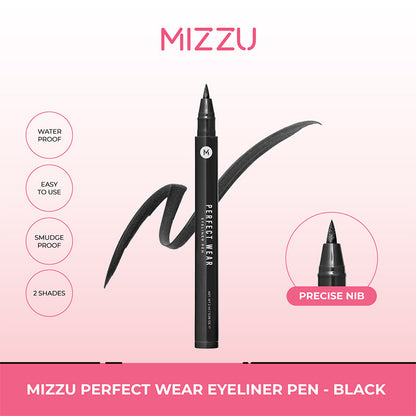 Mizzu Eyeliner Pen Perfect Wear Black  | 1.3ml