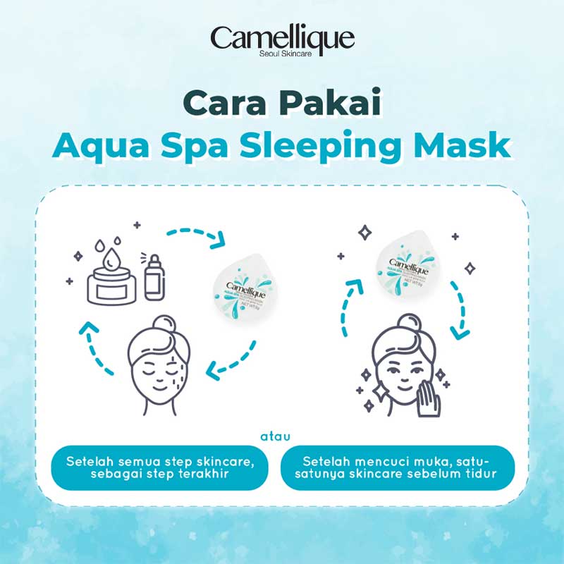 Camellique Masker Aqua Spa Hyaluronic Acid Sleeping Mask Korea 1 Box | 300gr