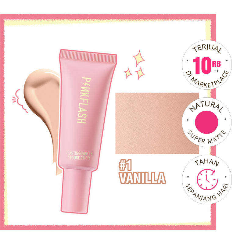 Pinkflash F03 Lasting Matte Foundation #1 Vanilla