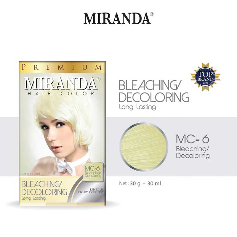 Miranda Hair Color (Cat Rambut Permanen) MC6 Bleaching | 30ml