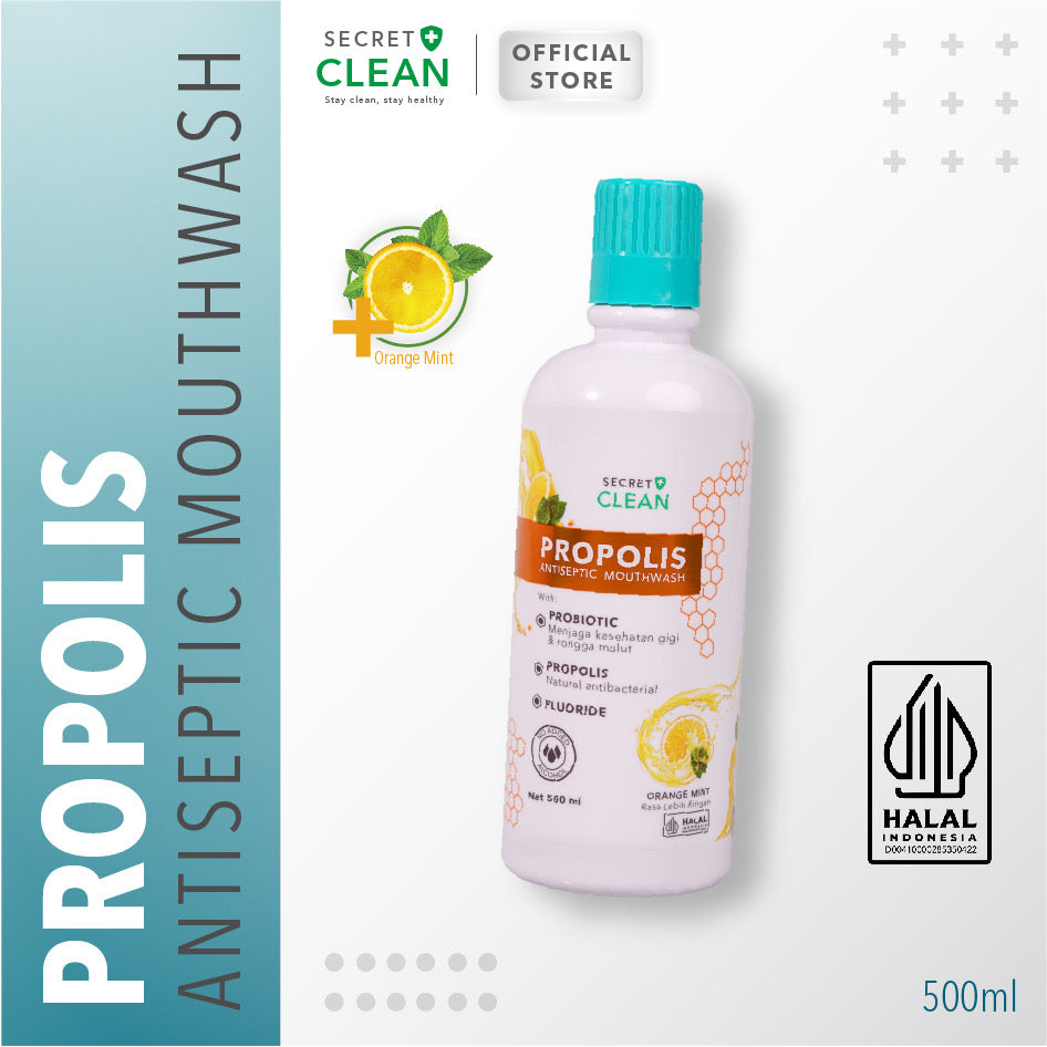 Secret Clean Propolis Mouthwash Orange Mint | 500 ml