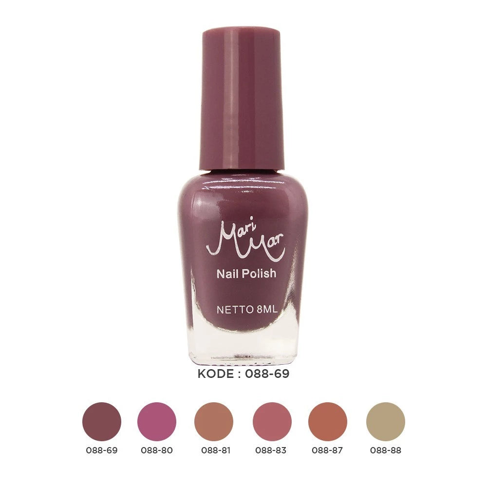 Marimar Nail Polish Kode : 088 Nude Color isi 12 | 96 ml