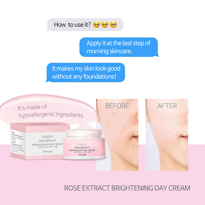 Girlpal Rose Brightening Day Cream Vitamin C + Niacinamide | 20 g