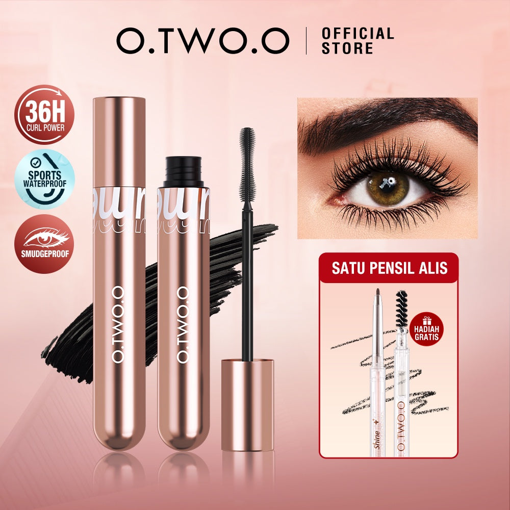 O.TWO.O Waterproof Mascara Long Lasting 36H Make Up (Volume and Curling Waterproof Mascara)